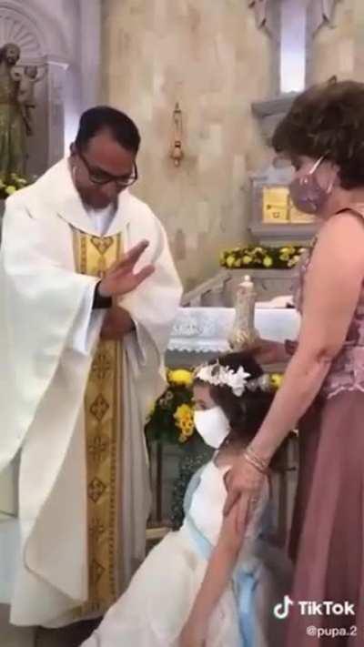To bless the girl