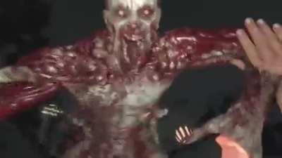 Never noticed this before, but when you are pounced by a Volatile, they vomit on you, perhaps trying to infect you by getting it in your mouth, maybe that&rsquo;s how humans become Volatiles....