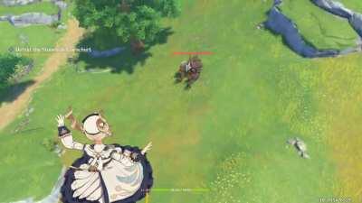 When the game thinks showing you the monster is more important than letting you use your wings