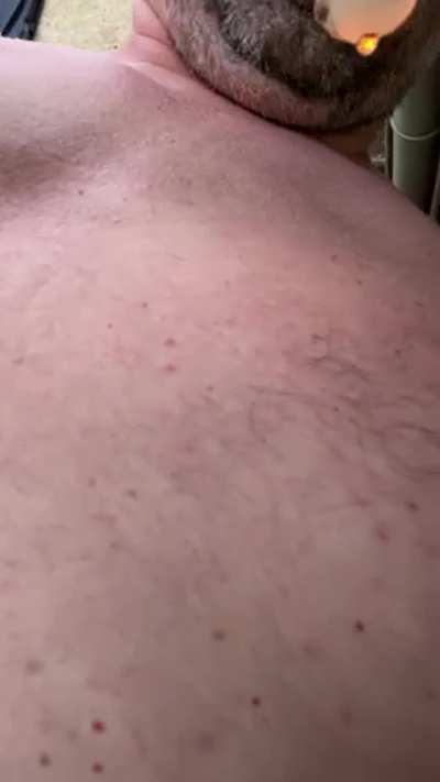 Waxing my nipples with a candle