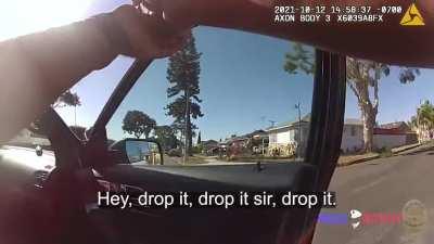 To sword fight the cops