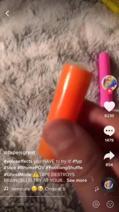 How to make a tape cigarette