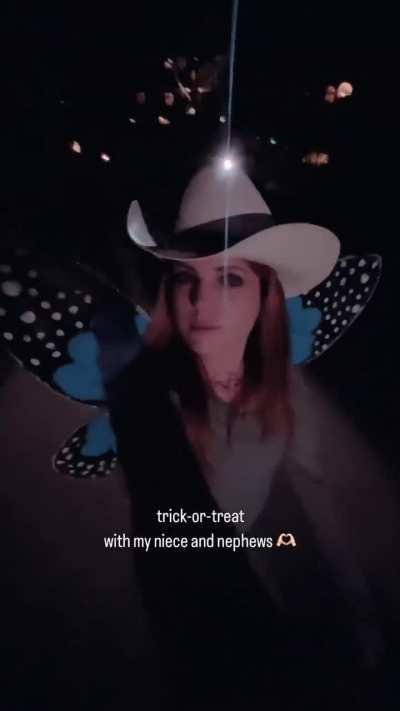 Spending Halloween with her niece and nephews (November 2023)