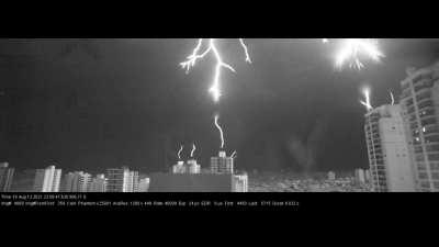 Upward discharges of lightning captured with a device that records 40,000 images a second