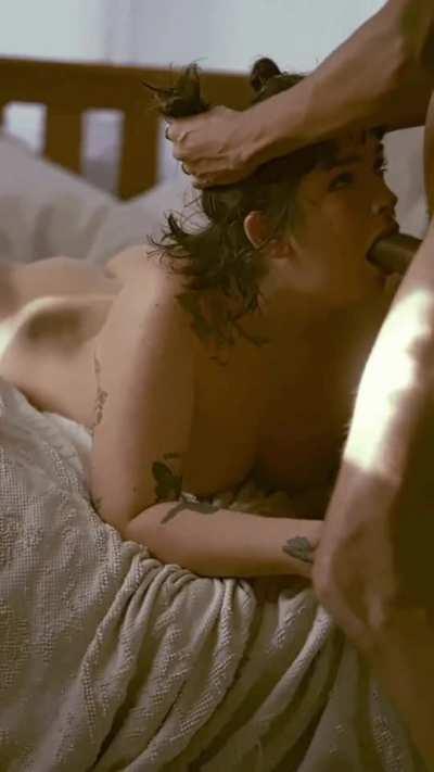 I put my hair into buns so he has handles :)