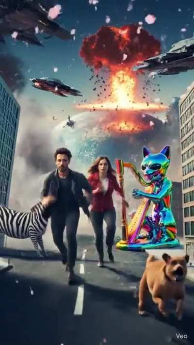 I have infinite VEO3 generations in 9:16. Give me any prompt.