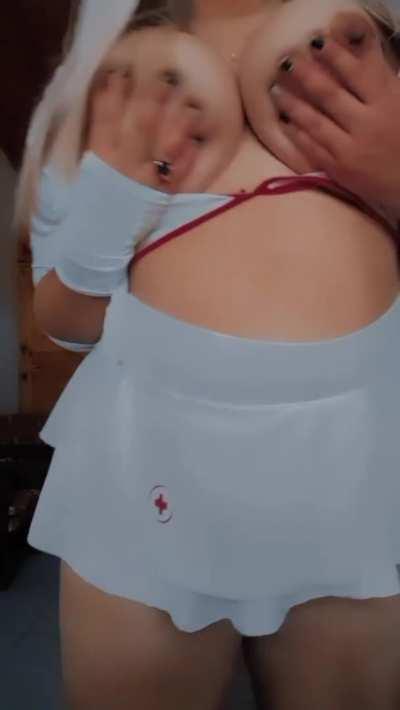 Would you like to eat my big tits or my sister's? Come to our onlyfans to have fun. role-playing games, qualify, videos and personalized photos and much more. link in the comments <3