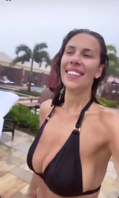 Slow-mo tits juggling