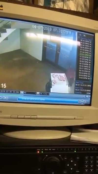 Man wipes his ass with little Ceasars pizza