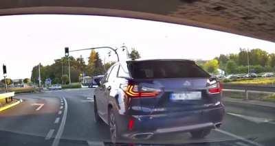 Passive aggressive driver gets upset when he’s called out.