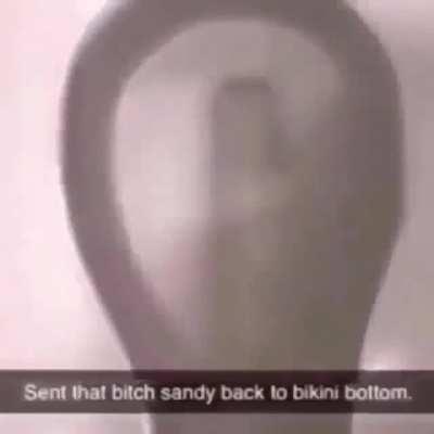 To the Bikini Bottom she goes