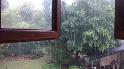 It’s raining nice and hard in Pretoria, South Africa