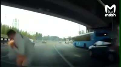 Road rager wins a Flare in the chest