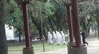 A group of Argentine Zoomers were breaking the quarantine hanging out in a public park. They were soon chased by police dressed in special suits