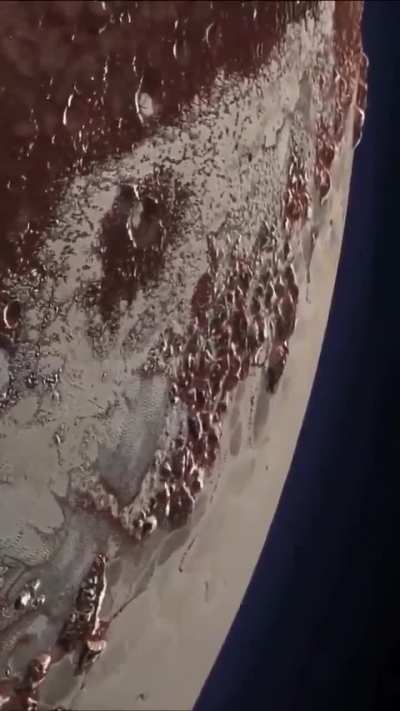Crystal clear video flight over Pluto.