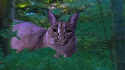 Floppa consumes the wrong shroom