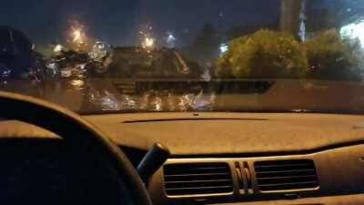 Very relaxing listening to the rain on my car. Central VA