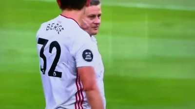 Anthony Martial being reminded to go and get his hat rick ball