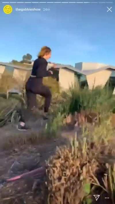 Idk who she was with but he made this for us. Thank you.