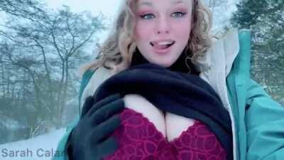 My titties are a bit cold! Wanna help me keep them warm? 😜