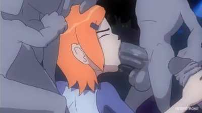 Gwen gets monster cocks stuffed in all her holes