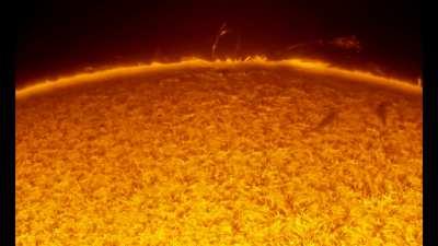 45 minutes of solar activity condensed into 10 seconds, from 11-02-20