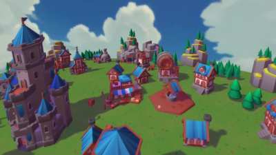 Open source example with a Tiny Medieval Town assets by Kay made with Defold game engine