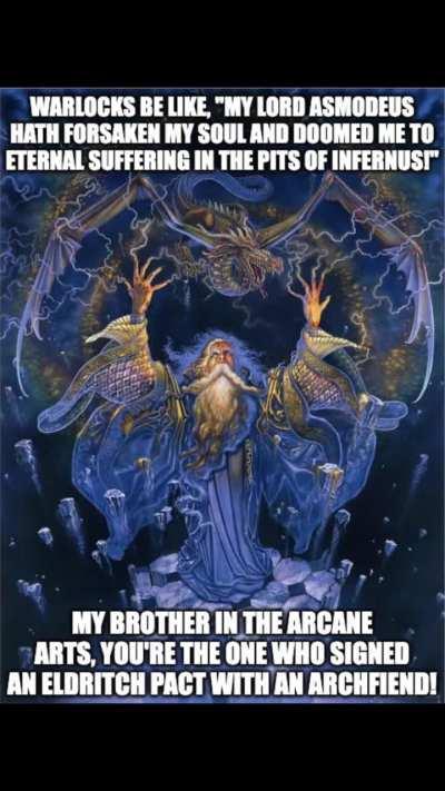 Warlocks be like!!! 😂😂😂