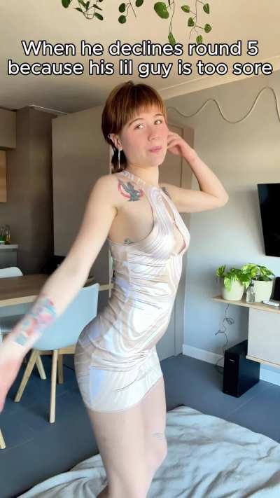 When he declines round 5 because his little guy is too sore🥰😜😍