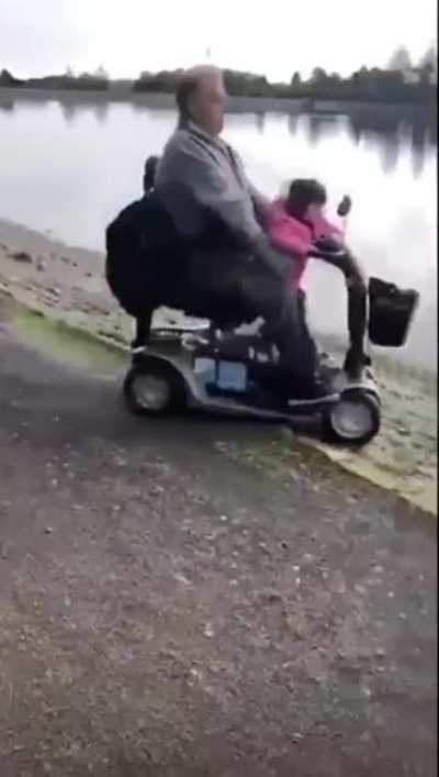 What could go wrong letting your grandchild drive?