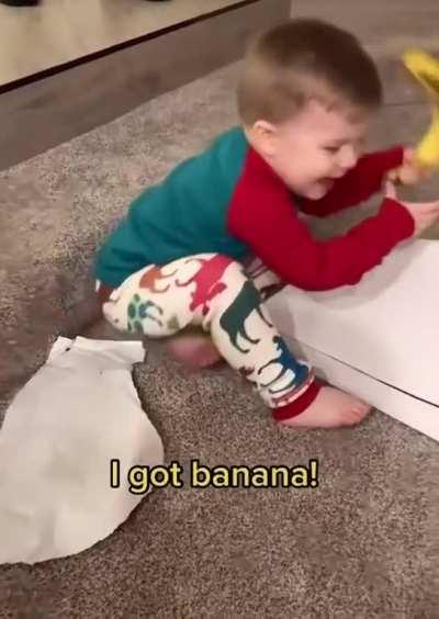 Learning his scales early!