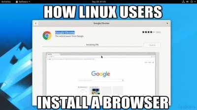 How Linux Users ACTUALLY Install a Browser