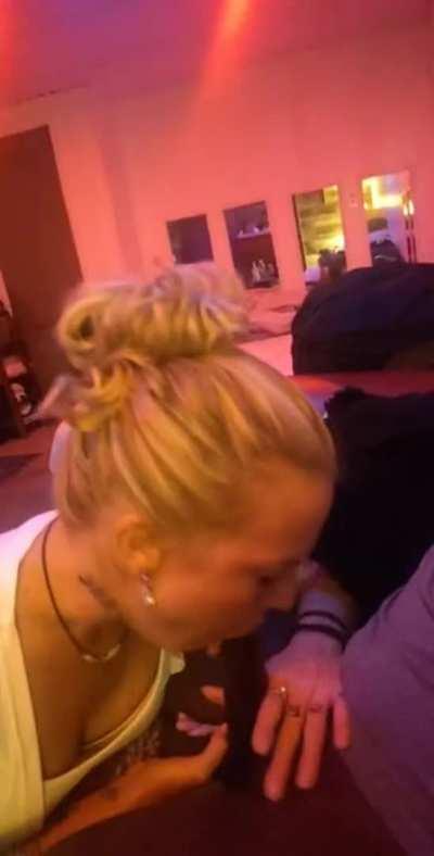 Blonde Taking Her Time With Blowjob