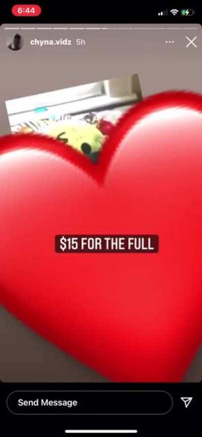 I know that’s not her account but ion think this video out .