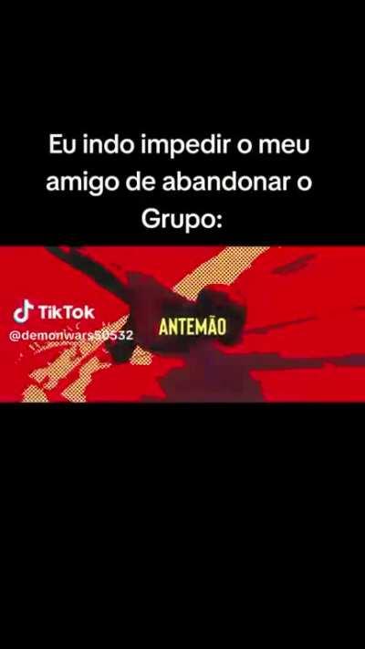 Nem ouse a sair do grupo antes de finalizar a partida