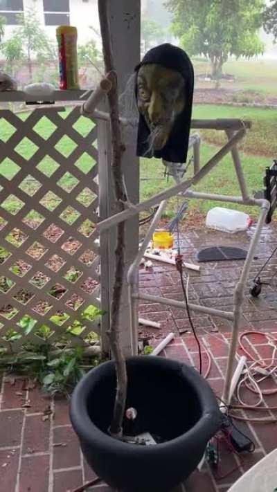 A couple more adjustments and she’s ready to be dressed