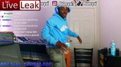 liveleak footage of blueryai getting brutally attacked and beaten to death by his own friend Miles on live the reason is unknown sadly.