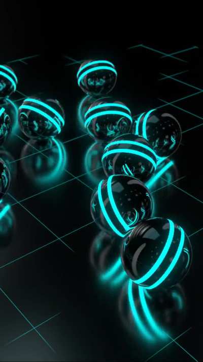 Neon 3D Sphere