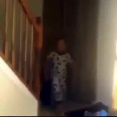 young bruce falls caught on live