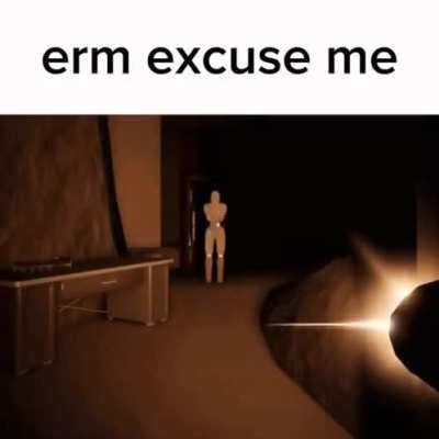 Why is the wall dweller not taking another step? Does it think we'll use force?