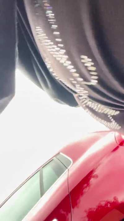 letting some out on my lil walk hehe