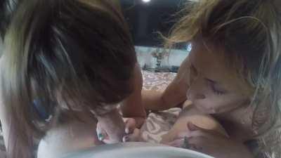 Guy pays two crackheads for a BJ and nuts too fast