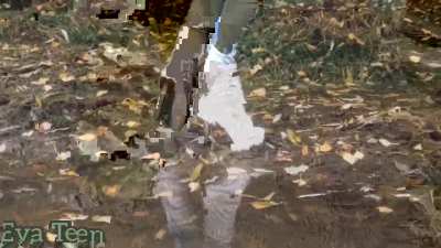 White Boots - Wet and muddy