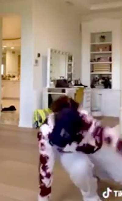 So many of her dances focus on working that booty