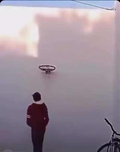 Stealing the spotlight while the pro try to show their tricks