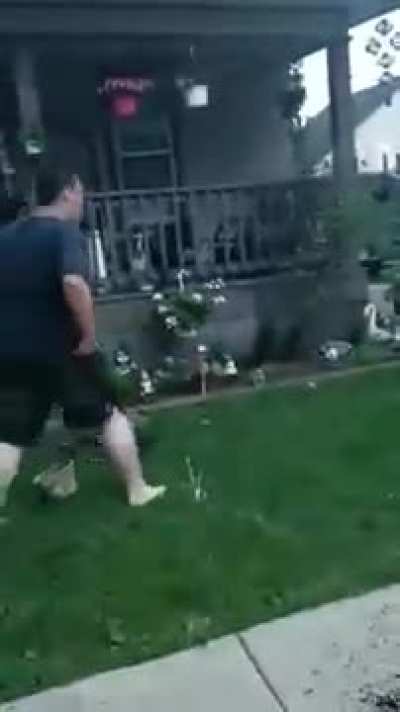 Guy gets pistol-whipped and flips out 