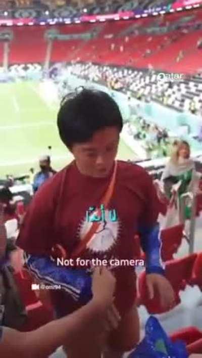 Japanese fans cleaning the stadium and it's not even their match!