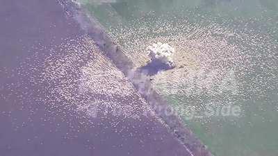 RU POV: A missile with a large amount of shrapnel destroyed a S-300V radar station and launcher. Krivoy Rog direction.