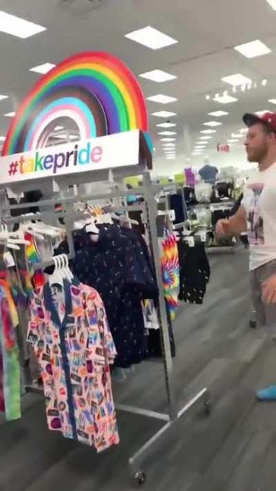 Destroying LGBTQ displays at Target