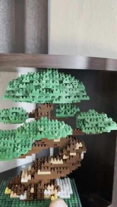 My Lego bonsai on its shelf